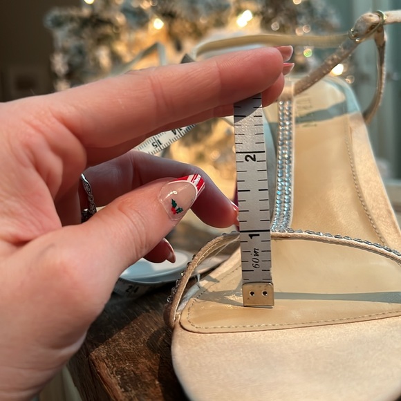 T strap rhinestone crystal heels *new years eve glam* - Picture 9 of 9